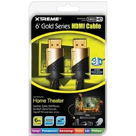 Xtreme 6ft Gold Braided High Speed HDMI w/ Ethernet Case Pack 12
