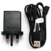 Genuine Sony Ericsson EP-800 3 Pin Mains Charger & EC-700 Micro USB Data Cable Suitable For Xperia 10, X10 Mini, X10 Mini Pro, Vivaz, Vivaz Pro & Xperia X8