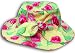Womanswork 283 Rose Pattern Sun Hat with Adjustable Tie