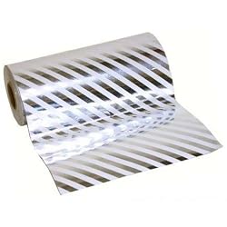 Gift Wrap Paper Silver Stripe
