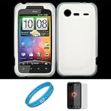 Clear Premium Soft Silicone Skin Cover for Verizon Wireless New HTC Droid I ....