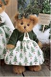 Tasha Tannenbaum 10" Christmas Dressed Stuffed Teddy Bear by Bearington