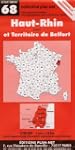 Carte routi�re : Haut-Rhin - Territoi...