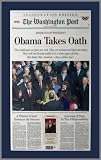 Barack Obama - Wa Post - 44th President - Inauguration - Wood
Mounted Newspaper Print