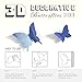 gefii Mariposa Appear in Gossip Girl 12pcs/Pack 3D Decorative Butterflies Removable Wall Art Stickers Wedding Decor (Lavender)