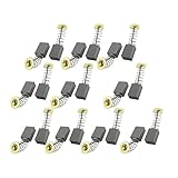 uxcell　カーボンブラシ　モーターカーボンブラシ　10ペア入り　カーボン　金属　12.6x9x6mm　電動工具部品　マキタCB408用