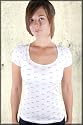 Sugar & Rox Rainbow Short Puffy Sleeve Princess Top in White