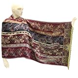 Traditional Indian Women Neck Wear Cotton Scarf Stole In Jamawar & Paisley Design (Free Shipping) Stle0264rr