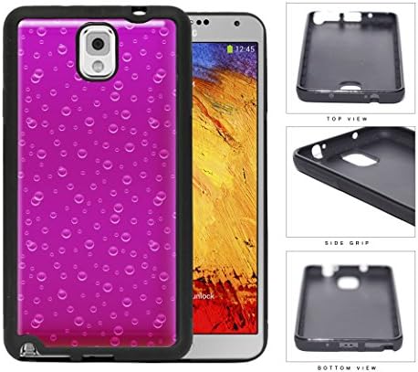 Sparklilng Pink Drink Bubbles Rubber Silicone TPU Cell Phone Case Samsung Galaxy Note 3 III N9000 N9002 N9005