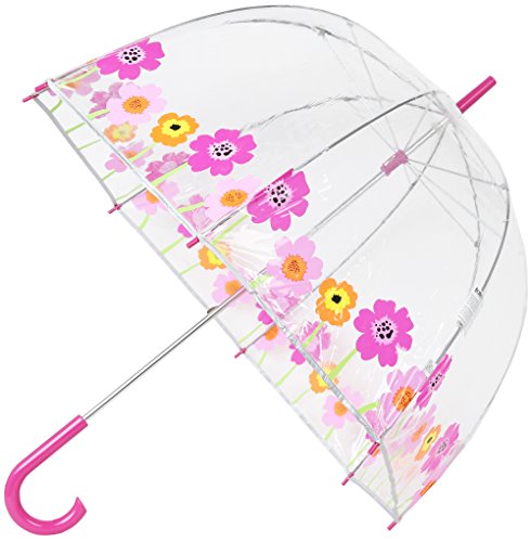 Totes Clear Bubble Umbrella (One Size, Flowers)