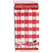 Red Gingham Disposable Plastic Tablecloth Rectangular