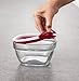 Rubbermaid Easy Find Lid Glass Food Storage Container, 2.5 cup (set of 4) and Free Baker's Secret Spatula - Bundle