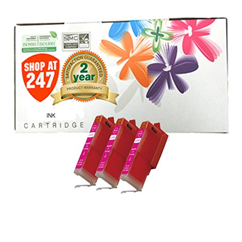 Shop At 247 ® Compatible Ink Cartridge Replacement for Canon CLI-251XL High Yield (Magenta, 3-Pack)