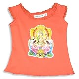 Cool Island - Girls Cap Sleeved Tee, Orange