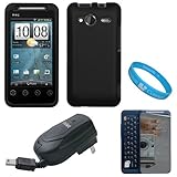 Black Durable Protective Rubberized 2 Piece Crystal Hard Case Cover for Spr ....