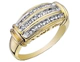 I LOVE YOU Diamond Promise Ring 1/5 Carat (ctw) in Yellow Gold