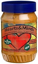 Hearts & Minds Peanut Butter Creamy, 16-Ounce Jars (Pack of 3)
