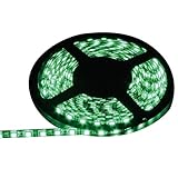 LEDテープ 高輝度テープ形LED防水タイプ-ベースブラック 5m巻き グリーン