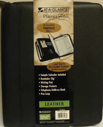 At-A-Glance Planner Folio Executive Leather Planner, 87-009-05