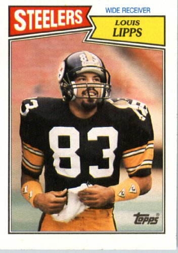 1987 Topps # 287 Louis Lipps Pittsburgh Steelers Football Card- Near Mint to Mint Condition - In Protective Screwdown Display Case!