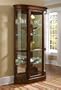 Pulaski Sliding Door Curved End Curio Cabinet