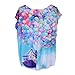 Zeagoo Women's Loose Batwing Short Sleeve House Balloon Print Top Shirt Blouses
