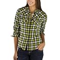 Mossimo Supply Co. Juniors Boyfriend Flannel Top - Green Plaid