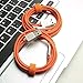 F-color Lightning to USB Data Sync Cable for iPhone 6(4.7) Plus(5.5) 5C 5S 5, iPad Air mini 4th Generation, iPod Touch 5th Generation Nano 7th, Orange