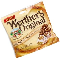 Werther's Original Caramel Coffee Hard Candies, 5.5-Ounce Bags (Pack of 12)