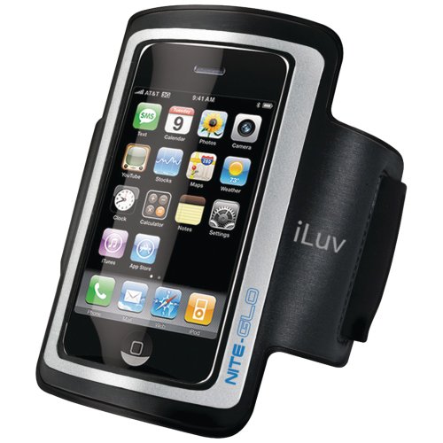 iLuv iCC212 Armband Case with Glow-in-the-Dark Frame for iPhone 4 and 3G 3GS