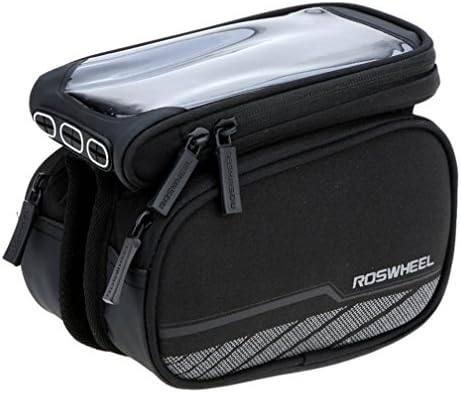 3 in 1 Design Cycling Bike Bicycle Top Tube Frame Bag Pannier Double Pouch for 5.7 inch Cellphone Phone by BicycleStore