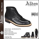 (オールデン) ALDEN オリジナル ワーク インディー ブーツ ORIGINAL WORK INDY BOOTS Dワイズ MADE IN USA レザー メンズ 401 ブラック (並行輸入品)