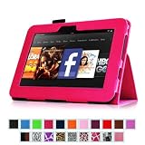 Fintie (Magenta) Slim Fit Leather Case Cover Auto Sleep/Wake for Kindle Fire HD 7" Tablet (will only fit Kindle Fire HD 7") - Multiple Color Options