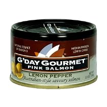 G'Day Gourmet Pink Salmon, Lemon Pepper, 3.5-Ounce Cans (Pack of 12)