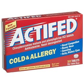 Actifed Cold & Allergy Tablets, 12 Count