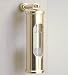 Sturmglas Barometer, Messing poliert, mit Wandhalterung
