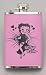 Betty Boop Pink Leather 3.5oz Drinking Alcohol Stainless Steel Flask