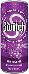 The Switch Sparkling Juice, Grape, 8-Ounce Cans (Pack of 24)