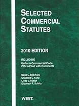 Selected Commercial Statutes, 2010