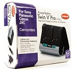 Hahnel PowerStation Twin V Pro Professional High End Fast Charger for Sony / Panasonic / Canon / JVC Camcorders
