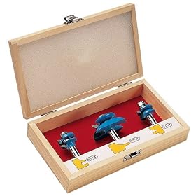 3-Pc. Mini Raised Panel Router Bit Set by Rockler