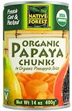 Native Forest Organic Papaya Chunks, 14-Ounce Cans (Pack of 6)