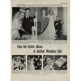 Lois Carolyn Steinhoff of New York and Fort Lauderdale weds Lt. (j.g.) Frederick Ellis Rau, USN, of Grand Forks, North Dakota. ..... 1946 Woodbury Soap Victory Bond Ad, A2026