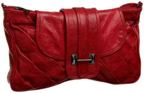 Perfect Red Leather Clutch Handbags