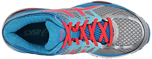 Asics Womens Gel Cumulus 17 Running Shoe Silver Hot Pink