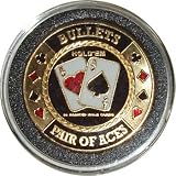 Da Vinci Hand Painted Poker Card Guard Protector, Bullets