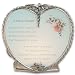 Candle Holder With A Nurse's Prayer Poem, Pewter Heart