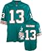 Dan Marino Reebok NFL Aqua Premier 1984 Throwback Miami Dolphins Jersey - Medium