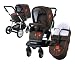 knorr-baby 808921 – Kombikinderwagen Alu Miko, chocolate-orange