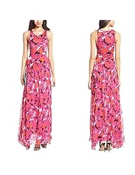 Chiffon/Spandex Ankle Length Sleeveless General Print Bodycon Dress/Maxi Dress 